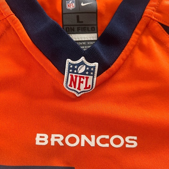 NFL Miller Broncos Bright Orange and Navy Jersey - Picture 3 of 5